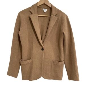 J. Crew Women's Classic camel knit Blazer